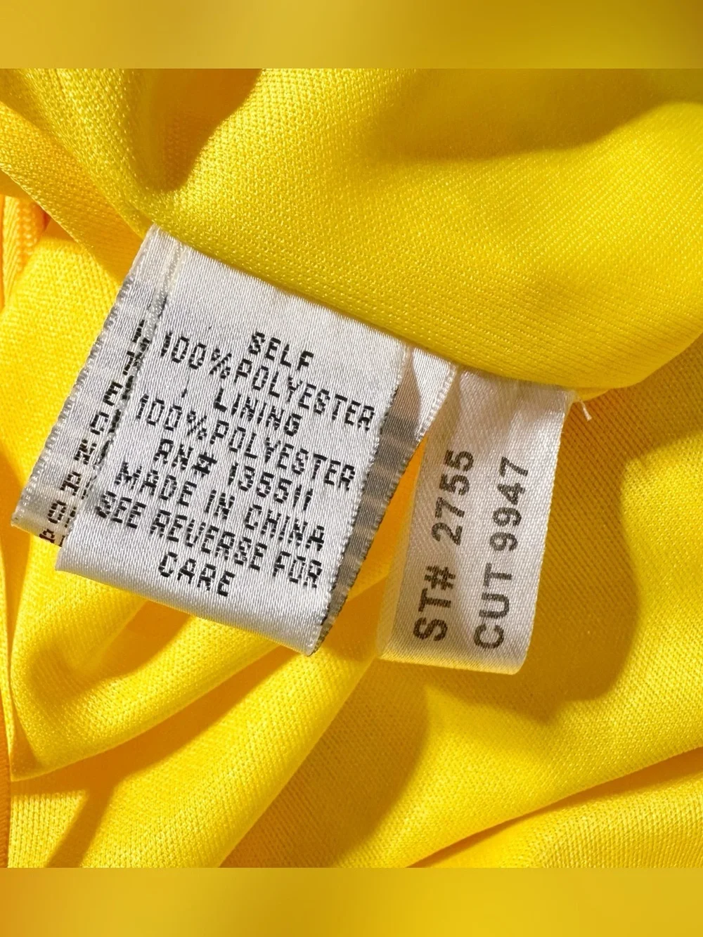 Colors Dress Matte Jersey Strappy Fitted Slit Maxi Dress In Yellow Size 10 NWT